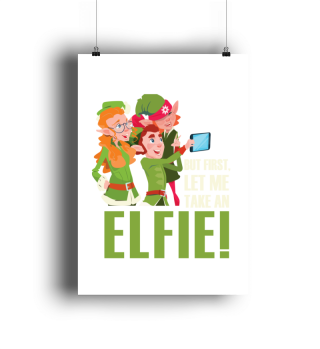 Weihnachten Selfie Elfie Elf