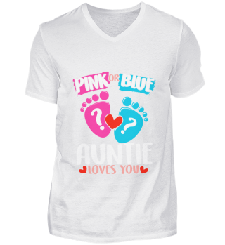 Pink or Blue T-Shirt Boy Girl Auntie