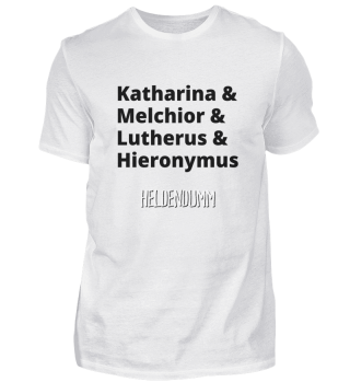 T-Shirt Herren - Lutherus Schwarz (A)