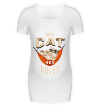 my cat - her rules - shirt for cat owner and cat lover