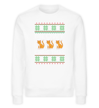 Meowy Christmas Ugly Sweater Funny Gift