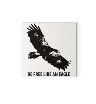 Be Free like an eagle sticker black