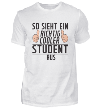Richtig Cooler: Student | Universität | Uni | Spruch | Studium | Humor
