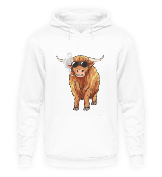 Highland Cattle Cow Stay High Weed