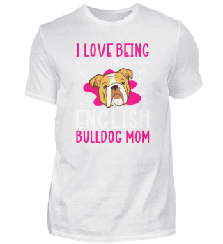 English Bulldog Mom Hundebesitzer