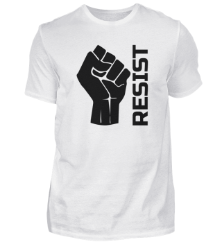 Resist with fist - in black