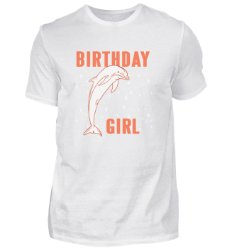 Birthday Girl Awesome Dolphin Designs