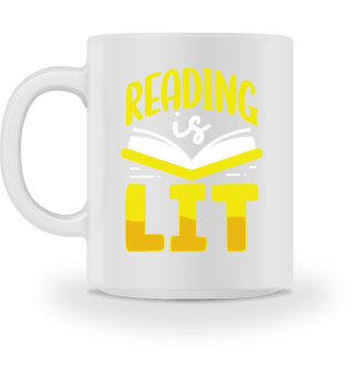 Reading Is Lit Bookworm Book Reading Lover Gift