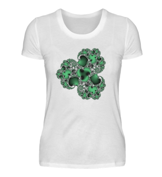 Shirt Fraktal grüne Koralle