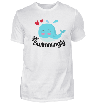 Schwimmen – Shirt Baden Geschenk 