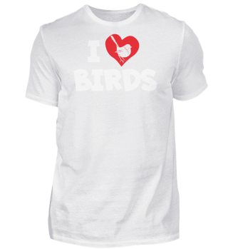 I Love Birds Ornithologist Heart
