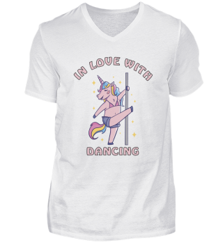 In love with dancing pole dance unicorn