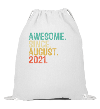 1 Years Old Awesome Since AUGUST 2021 Vintage 1th Birthday