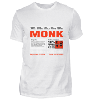 Funny Monk Tee Shirt