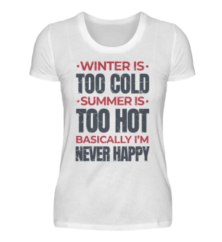 T-Shirt Damen - i'm never happy