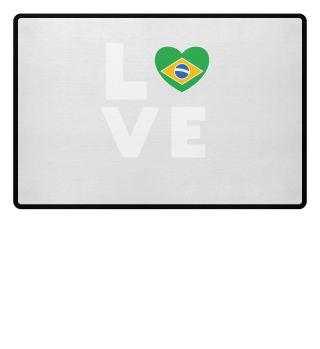 I love LOVE Brazil Flag Flag Heart