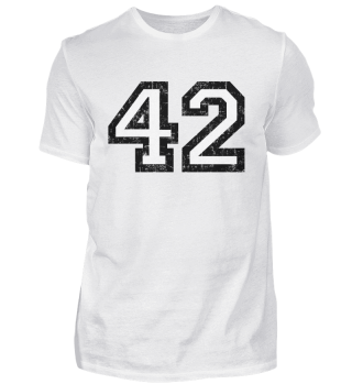 Nummer 42 (Vintage Weiß) T-Shirt