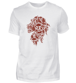 Tiermotiv- T-Shirt- Design mit Löwenkopf- Silhouette