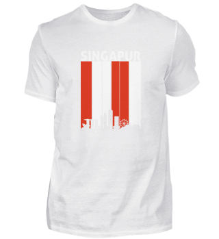 Singapur Retro Vintage Skyline Asien Mal