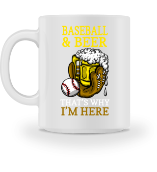 Baseball Beer Mug Baseball Glove Baseball & Beer