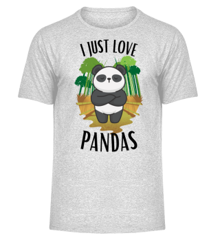I just love Pandas roter Panda Bär Tier