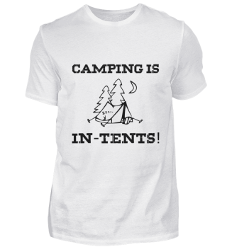 Camping is in-Tents! Schriftzug