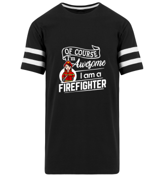 D001-0543A Female Firefighter Feuerwehr 