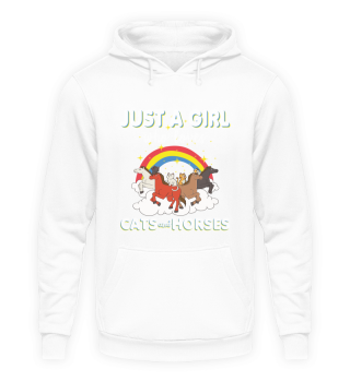 Just A Girl Who Loves Horses And Cats