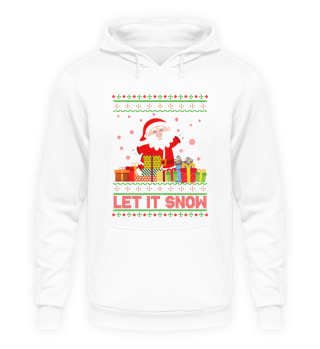 Let it Snow Ugly Sweater Santa
