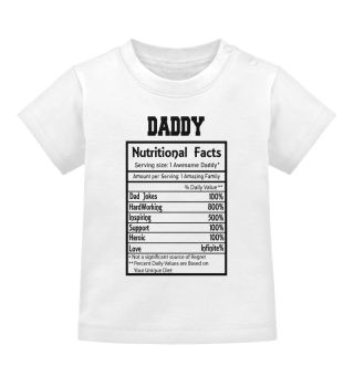 Daddy Nutritional Facts Funny