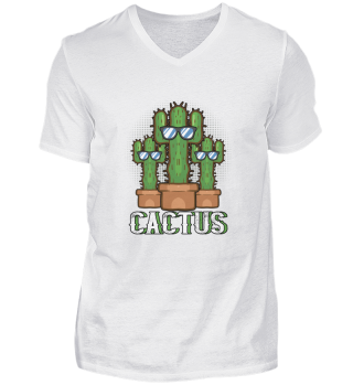 Chłodny kaktus z okularami przeciwsłonec