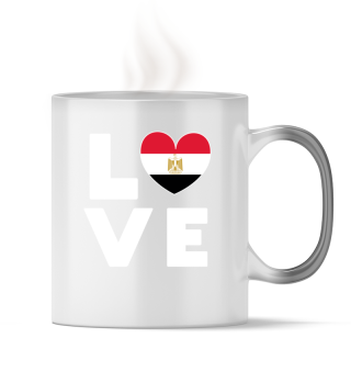 Ich liebe LOVE Ägypten Flagge Fahne Herz