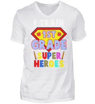 1ST GRADE SUPER HEROES T-SHIRT