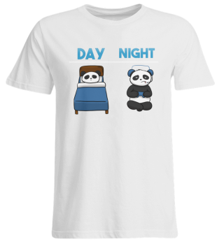 Day Night Gaming Panda Gamer Fun Kid Kin