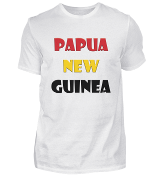 Papua-Neuguinea Landesname mit Farben