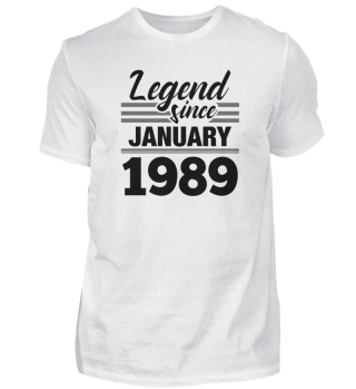 Legend Since January 1989