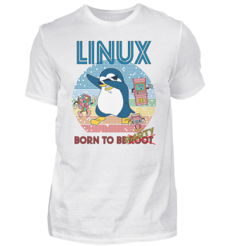 Retro Gamer Linux Born To Be Root Geek Admin Penguin