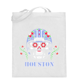 Houston Football Helmet Sugar Skull