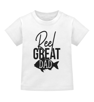 Reel Great Dad Funny Cute Fishing Hobby Quote
