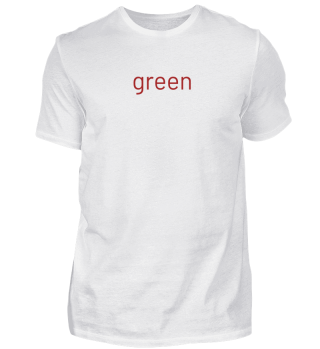 green - red T-shirt - Geschenkidee