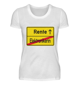 Elektronikerin T-Shirt Geschenk Sport Lu
