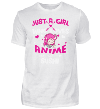 dziewczyna, która kocha anime i sushi