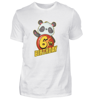 Ballon panda Zum 6. Geburtstag