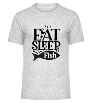 EAT SLEEP FISH - Angeln -Shirt