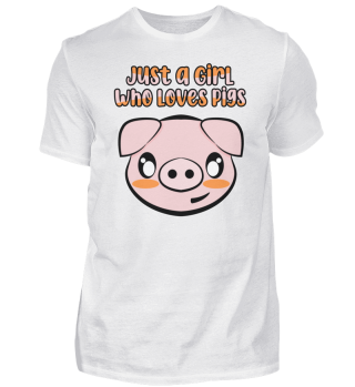 nur ein Mädchen liebt Schweine