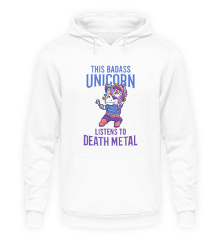 Death Metal Unicorn Pirat Einhorn