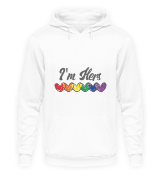 Gay Couple Gifts Matching LGBT Im Hers Gay Pride Gift