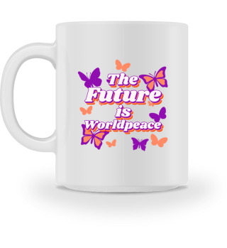 Kaffeetasse The Future is Worldpeace 
