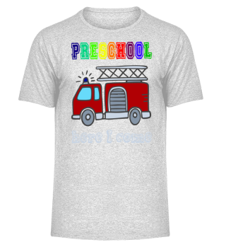  Kids First grade Fire truck T shirt
