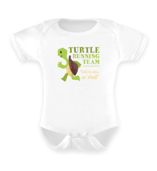 Turtle Running Team Funny Gift Sea Shell